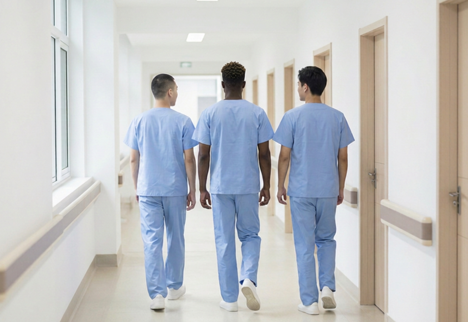 Healthcare professionals at work